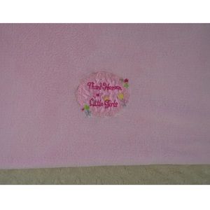 Baby Starters Thank Heaven for Little Girls Pink Baby Blanket Flower Crown Tiara